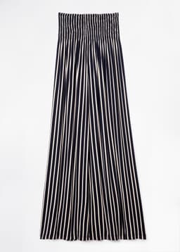 BELLA LONG SKIRT - NAVY STRIPE