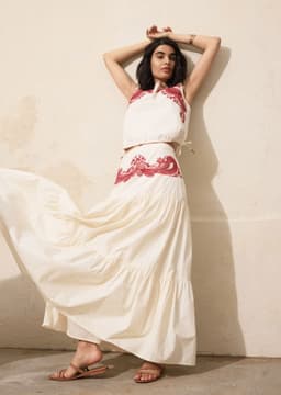 LOELLE SKIRT - OFFWHITE