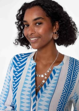 PLEATED ROUND EARRINGS - Silvershiny
