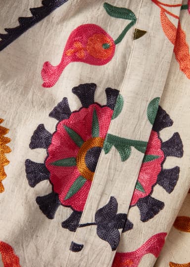 VIVI Broderad kimonojacka - Rosa 7 - Indiska