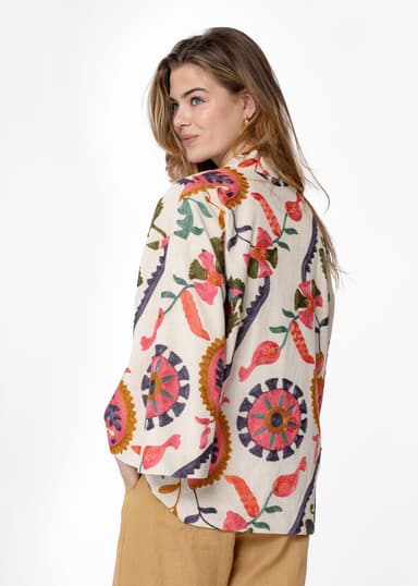 VIVI Broderad kimonojacka - Rosa 2 - Indiska