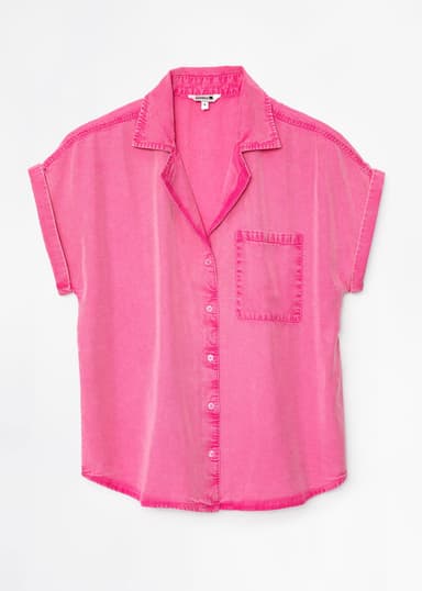 SWEETIE Rosa kortärmad skjorta - Rosa 5 - Indiska