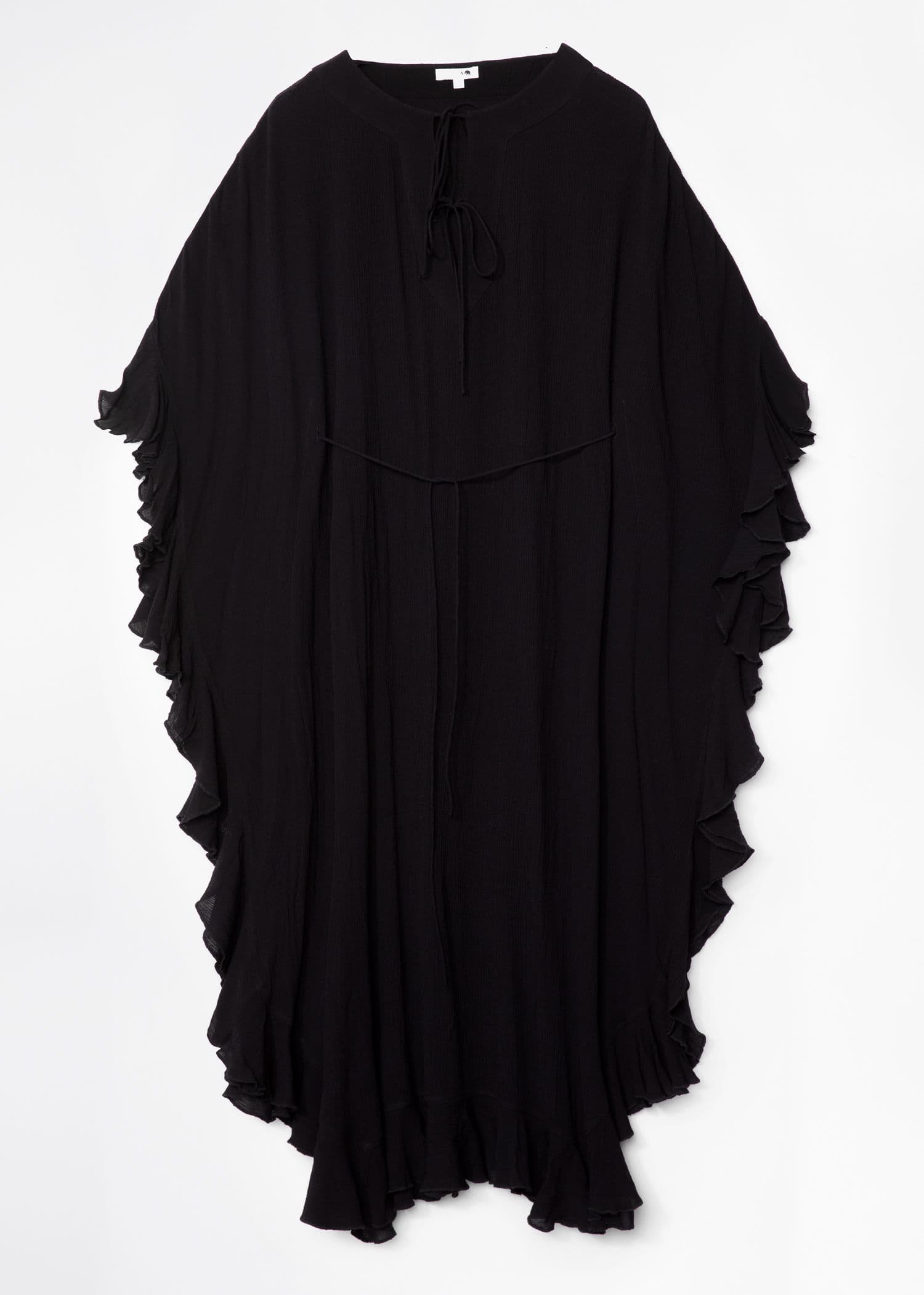 RUBY Svart, vevd kaftan - Svart 7 - Indiska
