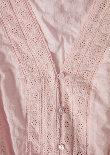 WINNIE Kohopilkullinen pitsipusero - Vaaleanpunainen 6 - Indiska