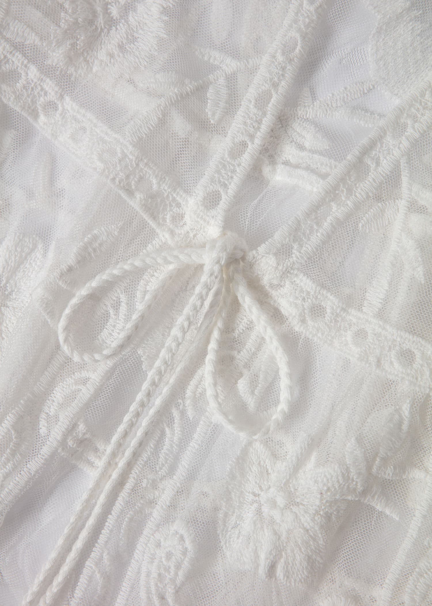 SARAH Vit broderad strandkimono - Vit 3 - Indiska