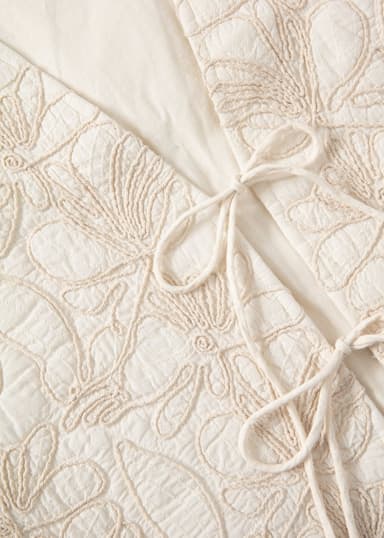 VINA Brodert vest - Hvit 7 - Indiska
