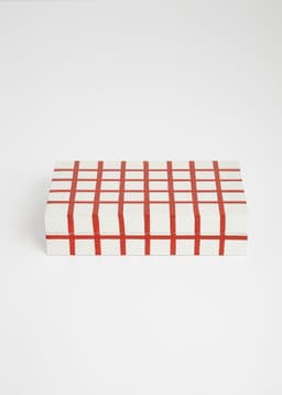 Kashmir box L - WHITERED