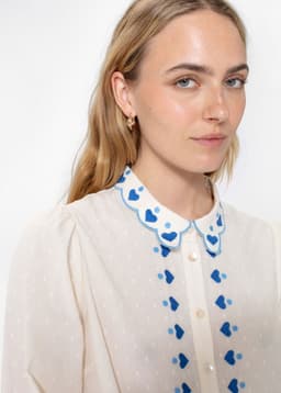 SASHA BLOUSE  - BLUE