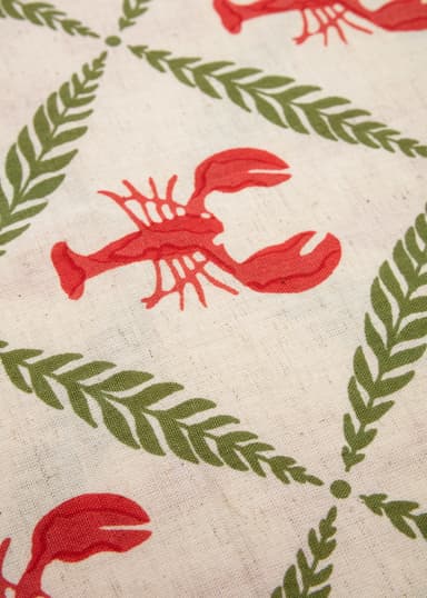 Crawfish Ravun muotoinen paikkakorttipidike - Punainen 2 - Indiska