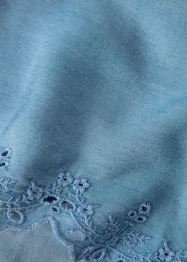 ARIELLE Blå blus i tencel - Blå 7 - Indiska