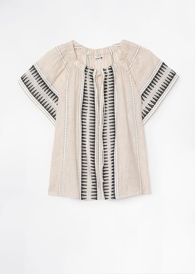 DONNA Jakardikuvioitu pusero - Beige 5 - Indiska
