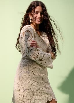 FLEUR DRESS - OFFWHITE