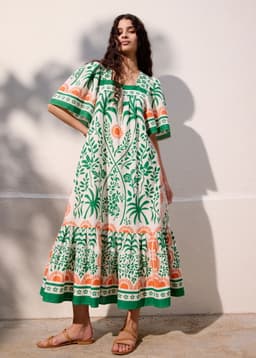 KHALO DRESS - GREEN