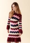 SANDRA DRESS - BURGUNDY