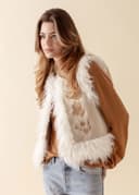 GILLIAN VEST  - BEIGE