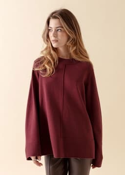 LAURA SWEATER - BURGUNDY