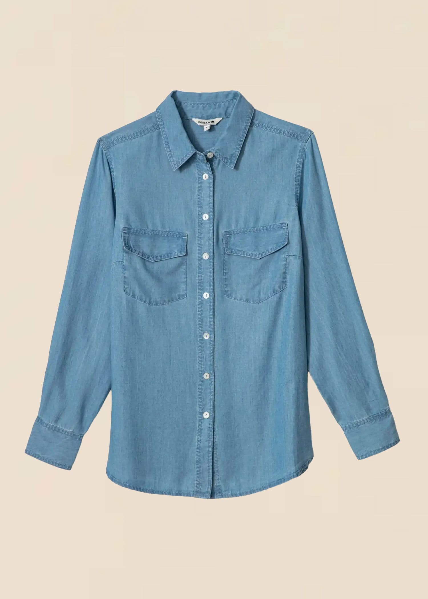 KIENNA Paita Tencel Lyocell -materiaalista - Sininen 4 - Indiska