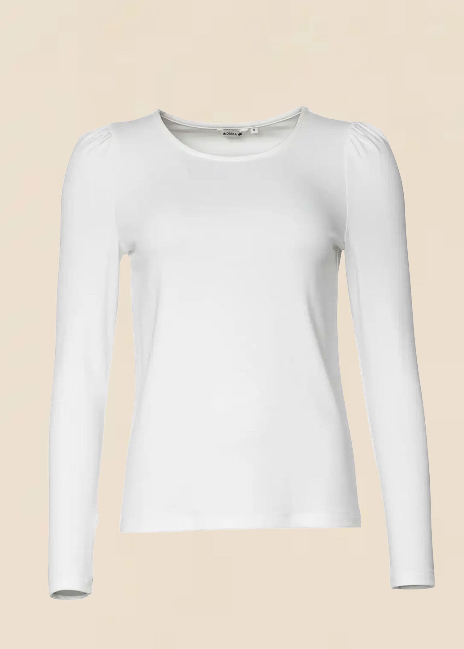GWEN Pitkähihainen jersey-yläosa - Valkoinen 1 - Indiska