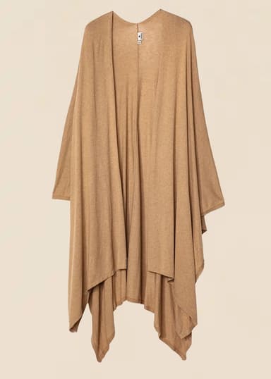 KARIN Beige poncho - Beige 1 - Indiska
