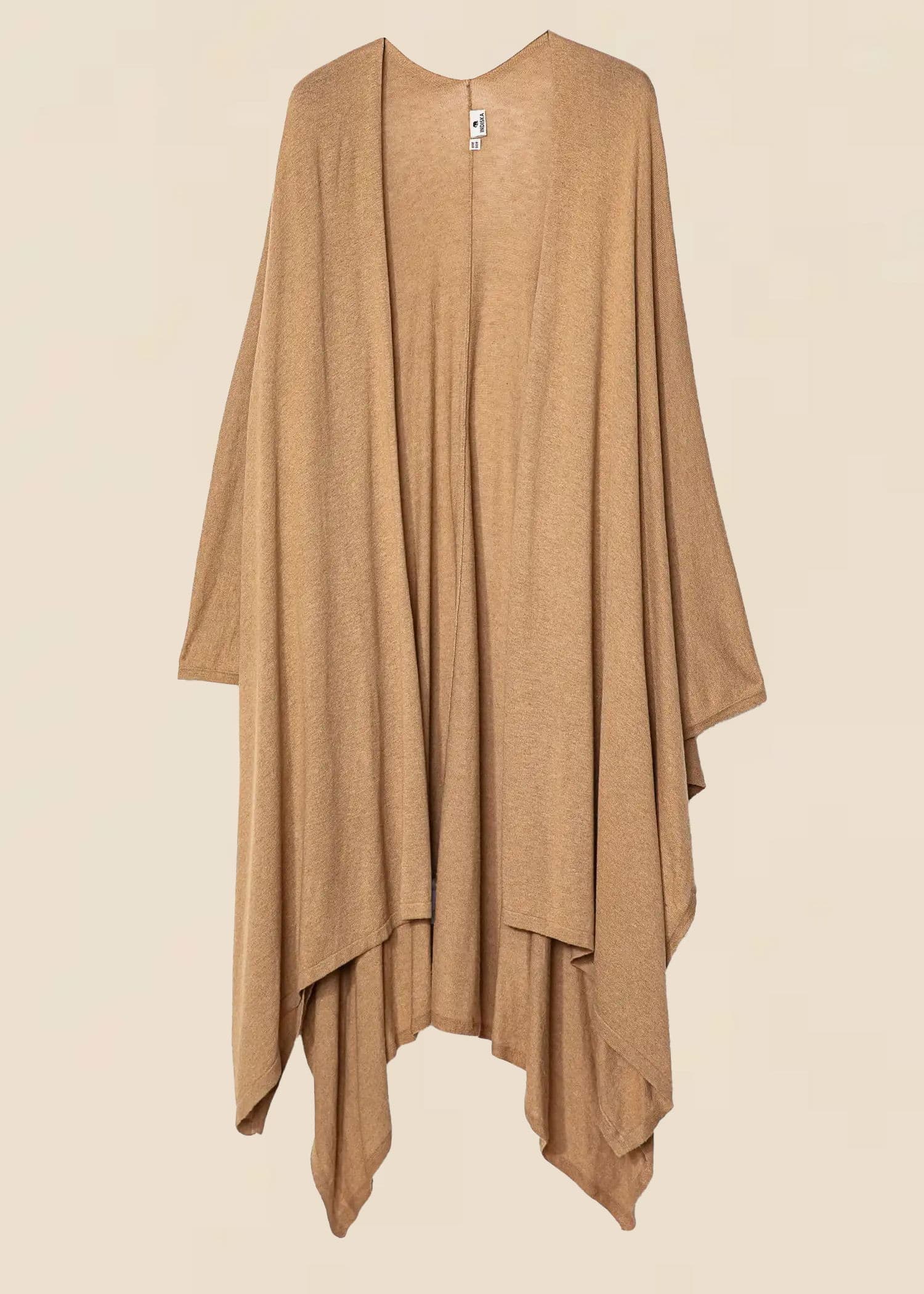 KARIN Beige poncho - Beige 1 - Indiska