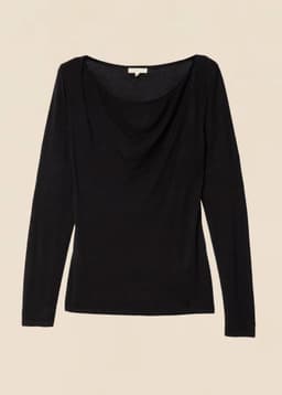 SABINE KNITTED TOP - Black