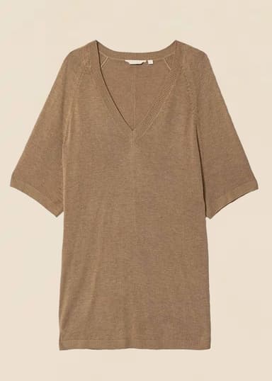 ANDREA Beige strikkegenser - Beige 1 - Indiska