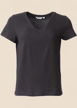 MATHILDA V-NECK - Black