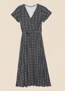 ANIK DRESS - BLACK AOP