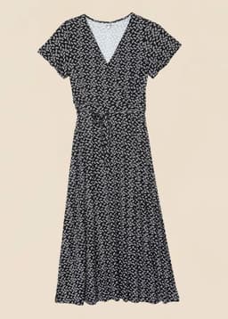 ANIK DRESS - BLACK AOP