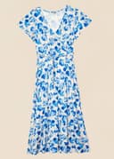 ANIK DRESS - DARK BLUE AOP