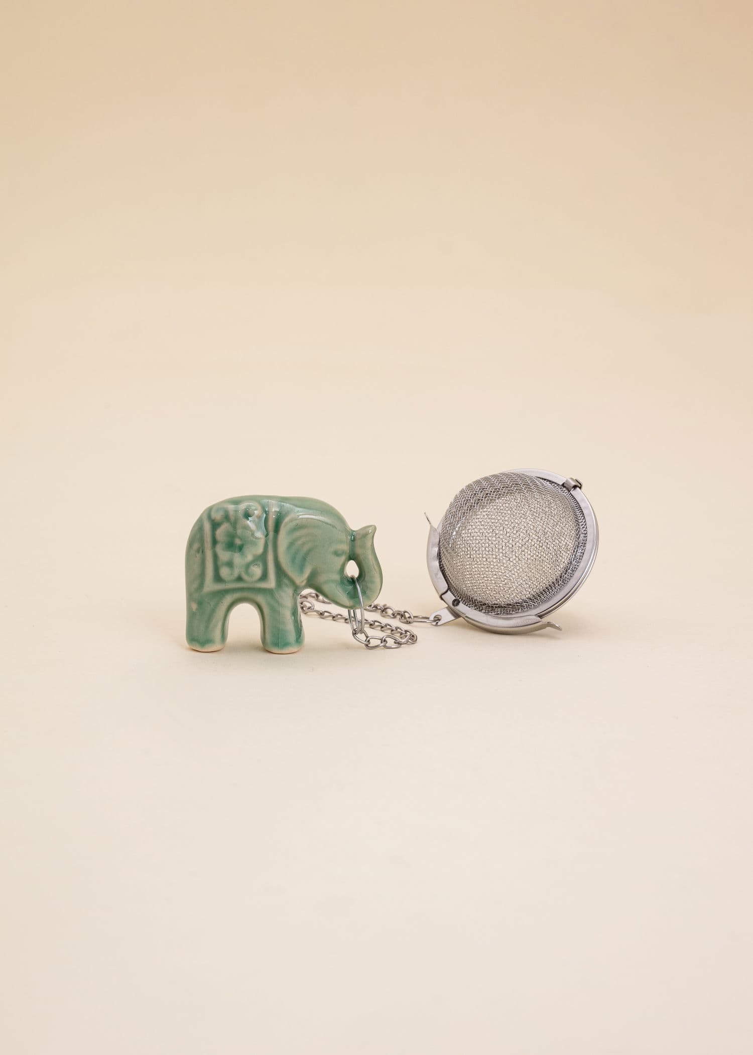 ELEPHANT Tesil med elefant - Grön 1 - Indiska