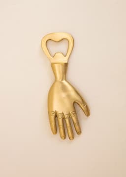 HAND BOTTLE OPENER - BRASS