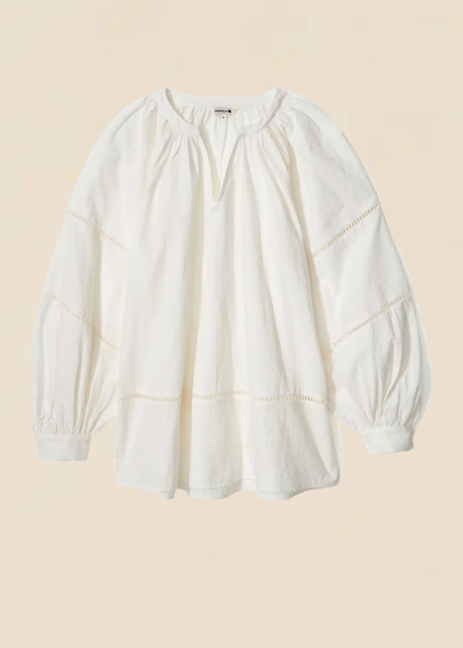Taytum Cotton blouse - Hvit 1 - Indiska