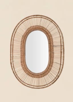 Amita Bamboo Mirror - NATURAL