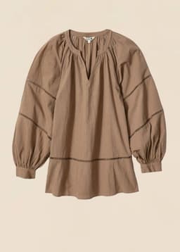 Taytum lace blouse - BEIGE