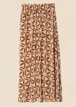 SIBEL MAXI SKIRT - BROWN
