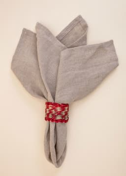 CARLA NAPKIN RING - RED