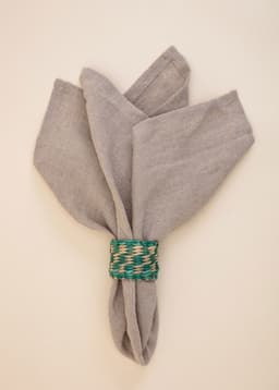 CARLA NAPKIN RING - TURQUOISE
