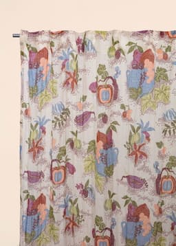 Lin printed Curtain - FRUIT GARDEN