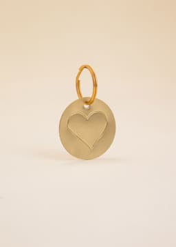 BRASS KEY DECO - HEART