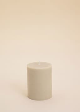 Block Candle 70x90 mm - Beige 