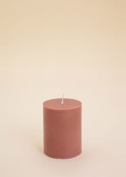 Block Candle 70x90 mm - DUSTYPINK