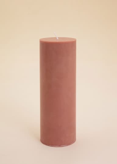 Block Rosa blockljus 70x200 mm - Rosa 1 - Indiska