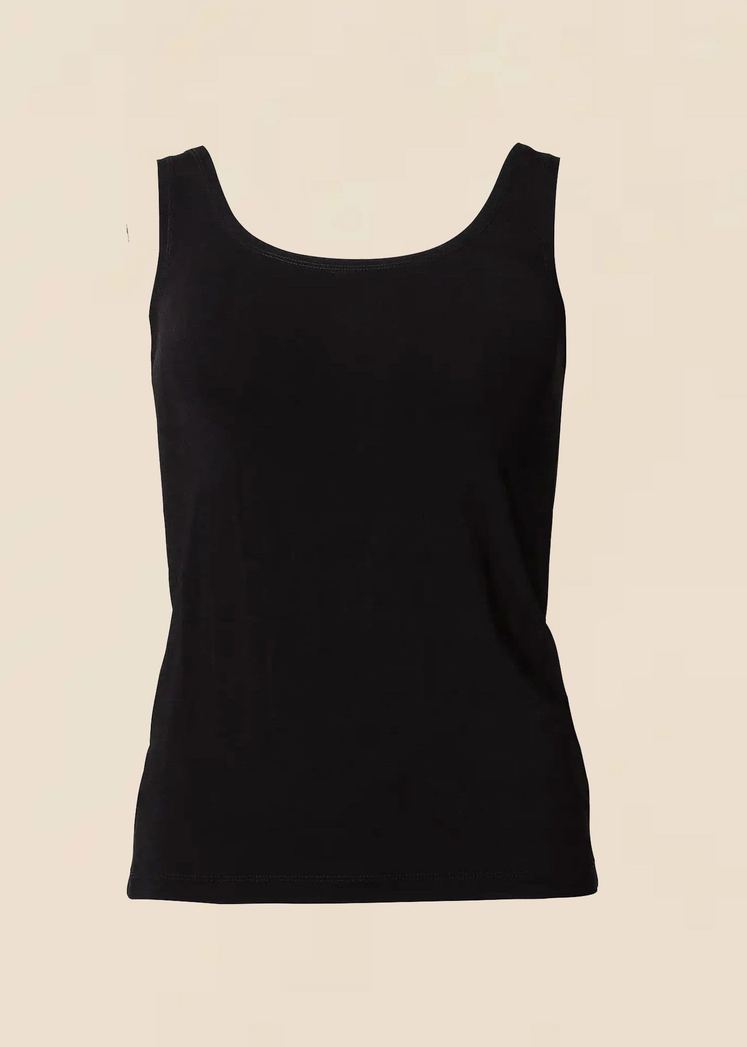 LUNA Elastisk tanktopp - Svart 1 - Indiska