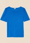GWEN TOP - STRONG BLUE