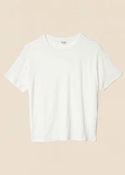 LISA LINEN TEE - WHITE