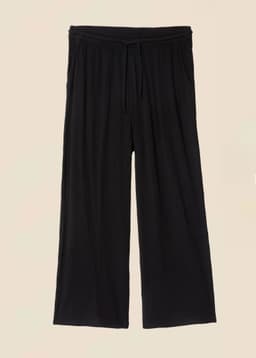 ELSIE CROPPED PANTS - Black