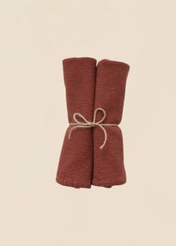 Waffle Napkin 2p - Rust