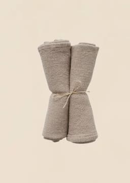 Waffle Napkin 2p - Mole