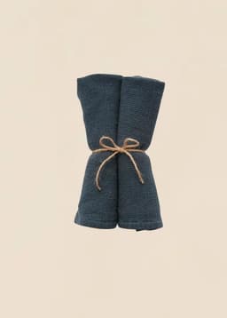 Waffle Napkin 2p - PETROL